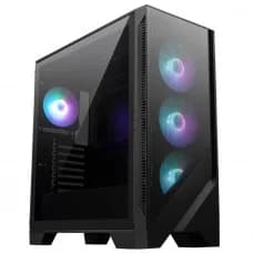Gabinete Gamer MSI MAG Forge 321R AirFlow, Mid Tower, Vidro Temperado, ATX, ARGB, Com 4 Fans, Preto por R$ 359,99 na Terabyte